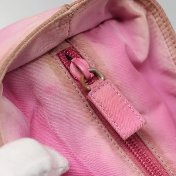 PRADA Tote Bag Nylon Pink Silver Auth EC753 - Picture 11 of 16